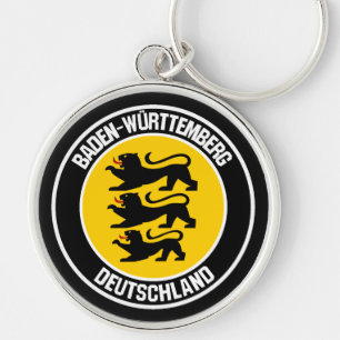 Baden-Württemberg Round Emblem Key Ring