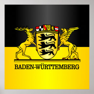 Baden-Wurttemberg Wappen Poster