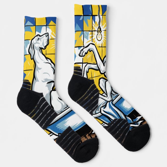 Badende Dogge Socks (Right)