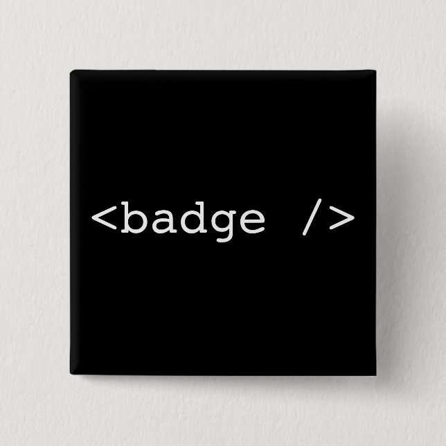 <badge /> 15 cm square badge (Front)