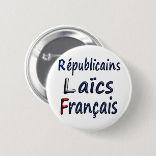 Badge 57 mm, French Secular Republicans