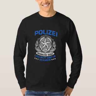 Badge Born Executive Protection Policeman Policema T-Shirt