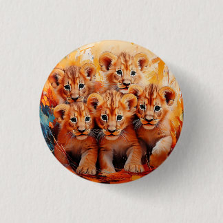 Badge - Five Lion Cubs