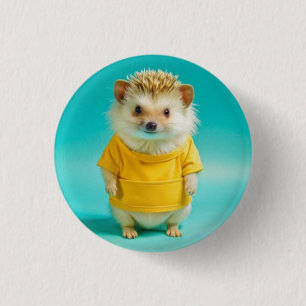 Badge: hedgehog 3 cm round badge