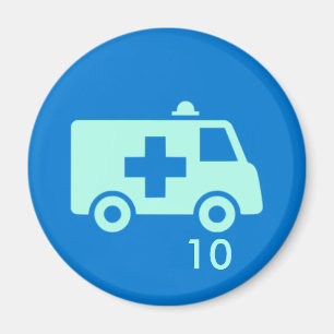 Badge Magnet - Ambulance 10