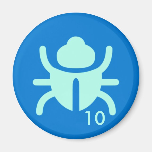 Badge Magnet - Bug 10 (Front)