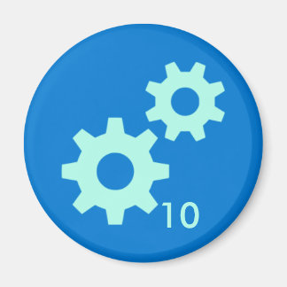 Badge Magnet - Gears 10