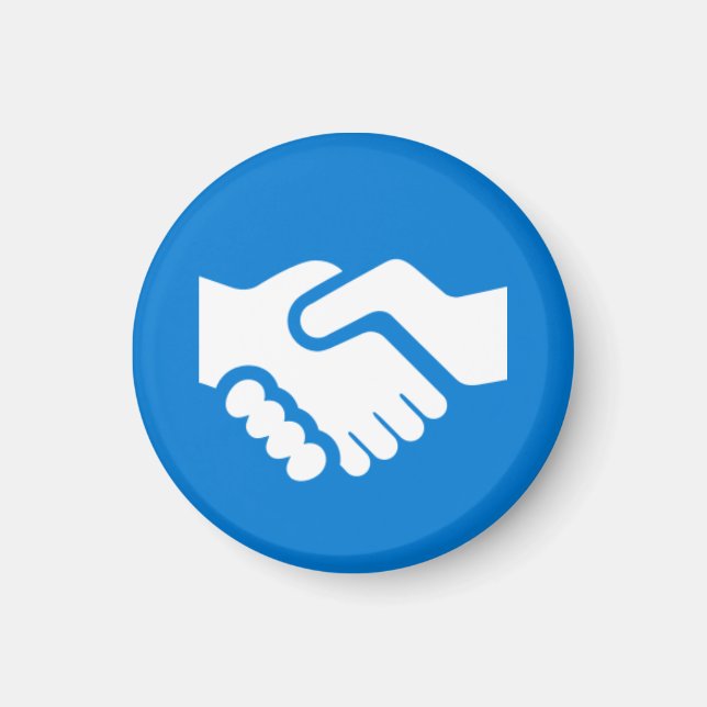 Badge Magnet - Handshake (Front)