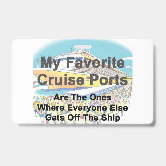 BADGE - My Favourite Cruise Ports ID Badge