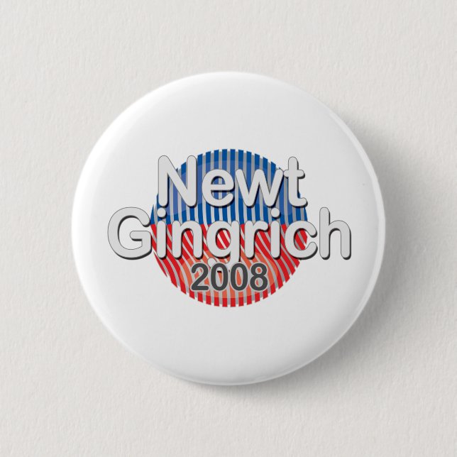 badge-newtgingrich 6 cm round badge (Front)