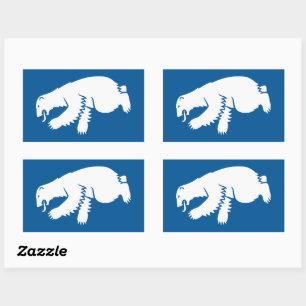 Badge of Greenland Rectangular Sticker