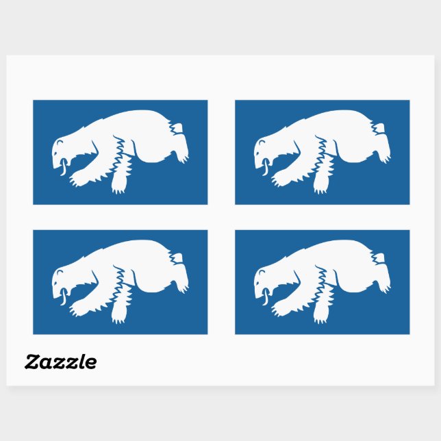 Badge of Greenland Rectangular Sticker (Sheet)
