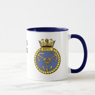 Badge of HMS Rhyl Mug