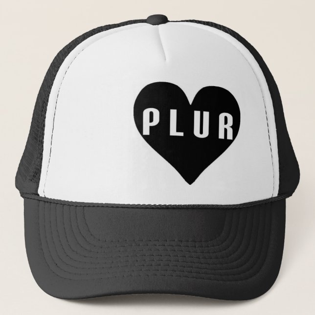Badge of PLUR Trucker Hat (Front)