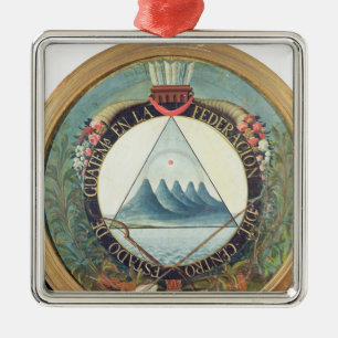 Badge of the Federation of Guatemala Metal Tree Decoration