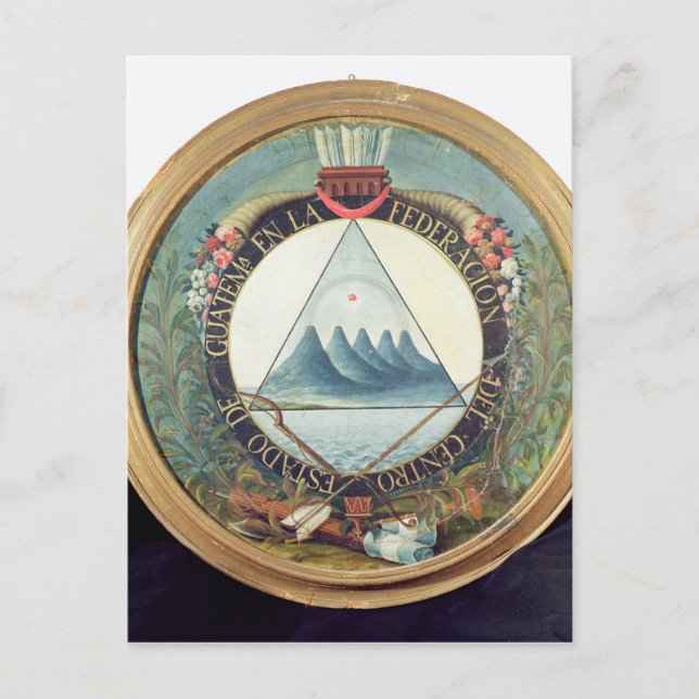 Badge of the Federation of Guatemala Postcard (Front)