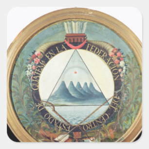 Badge of the Federation of Guatemala Square Sticker
