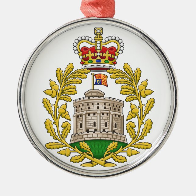 Badge of the House of Windsor Metal Tree Decoration (Front)