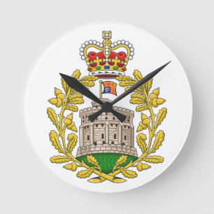 Badge of the House of Windsor Round Clock
