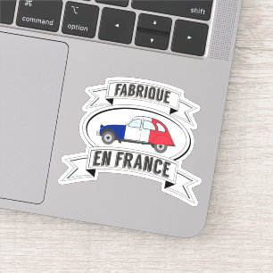 badge Oldtimer 2cv fabrique en France