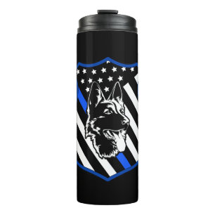 Badge Police Dog Thermal Tumbler