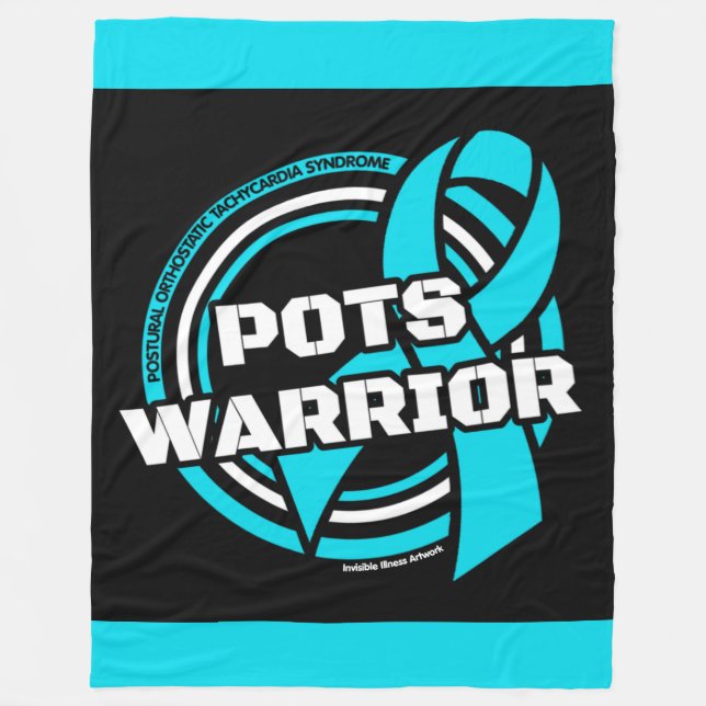 Badge...POTS Fleece Blanket (Front)