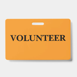 Badge - Volunteer ID Badge