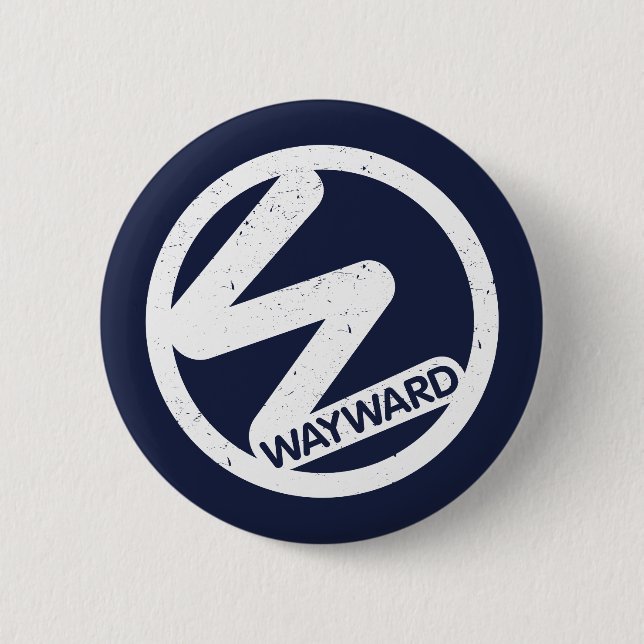 Badge with White Wayward Logo  (Front)