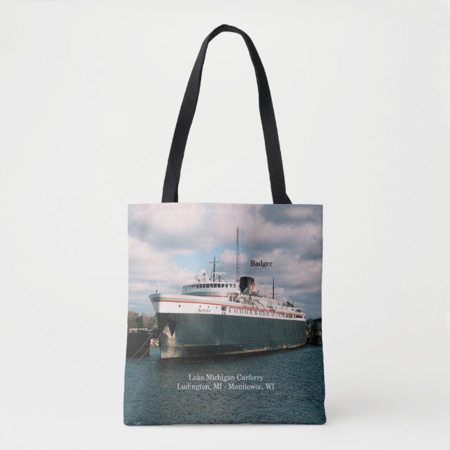 Badger all over tote bag (Front)