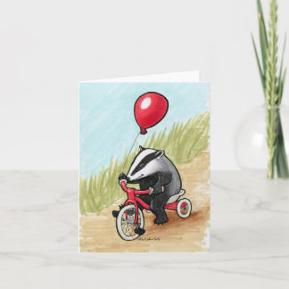 Badger at Play card