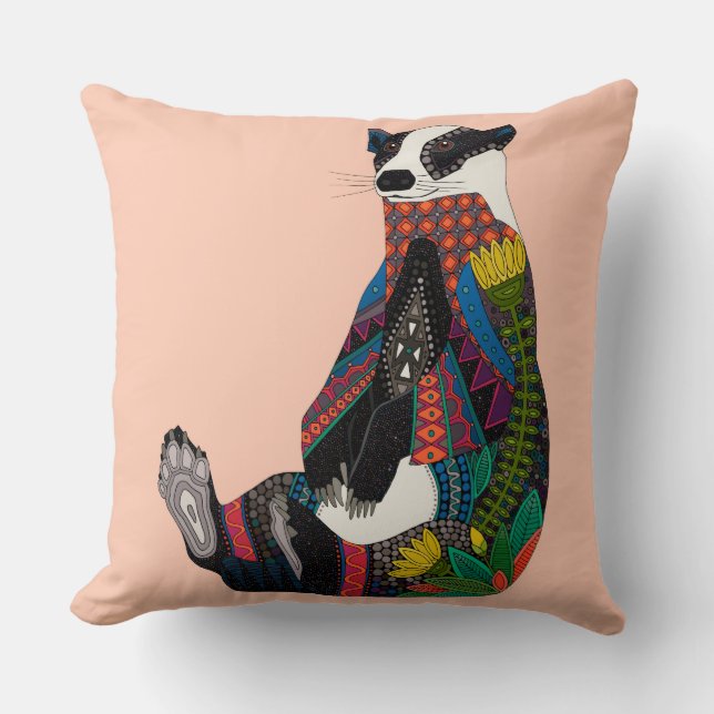 badger blossom pink cushion (Front)