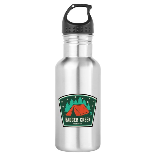 Badger Creek Wilderness Oregon Camping 532 Ml Water Bottle (Front)