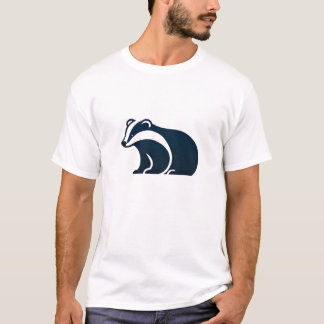 Badger Cute Minimalist Silhouette Nature Wildlife T-Shirt