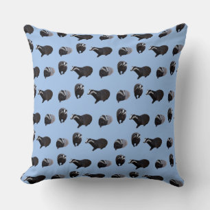 Badger Frenzy Pillow (Light Blue)