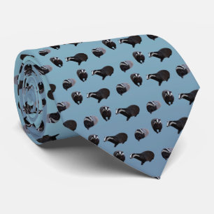 Badger Frenzy Tie Double Sided Print (Sky Mix)