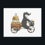 Badger Holiday Postcard<br><div class="desc">custom</div>