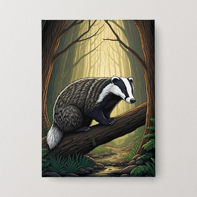 Badger in Enchanted Forest (Front)