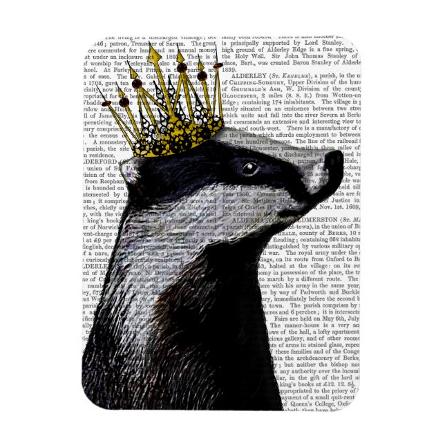 Badger King Magnet (Vertical)