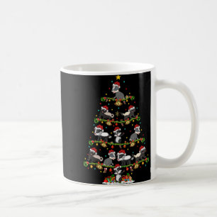 Badger Lights Xmas Santa Badger Christmas Tree T S Coffee Mug