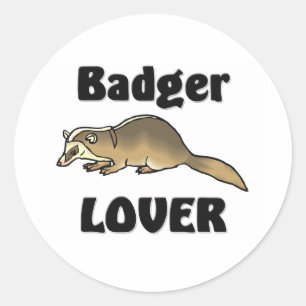 Badger Lover Classic Round Sticker
