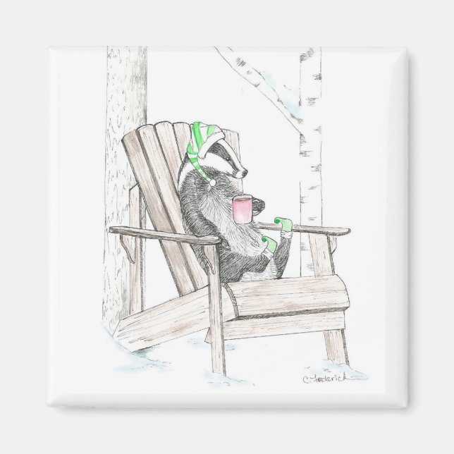 badger magnet (Front)