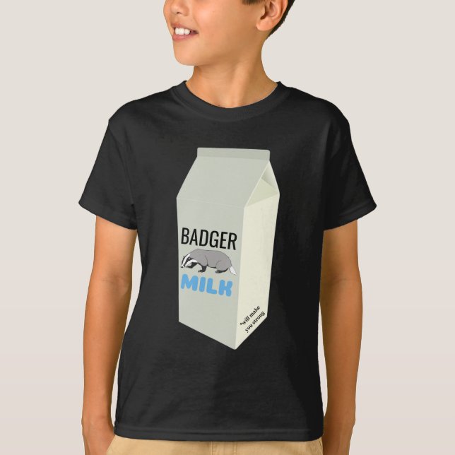 Badger Milk T-Shirt (Front)