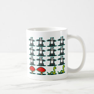 Badger mushroom snake coffee mug