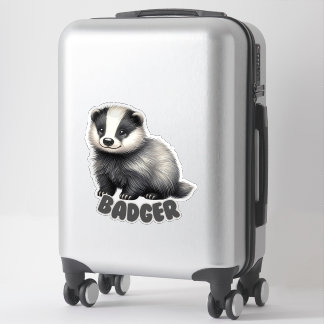 BADGER - NURSERY STICKER