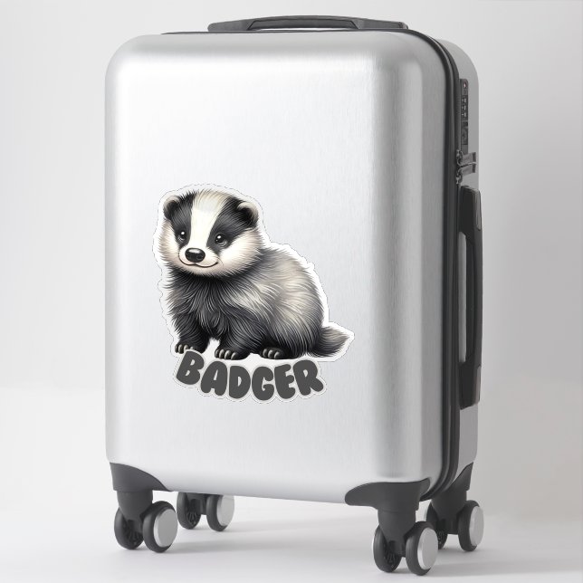 BADGER - NURSERY STICKER (Suitcase)