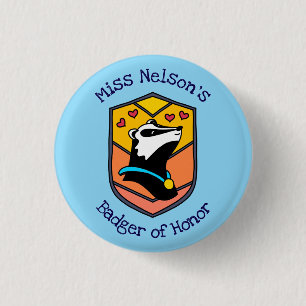 "Badger of Honor" Badge Button