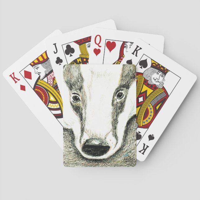 Badger playing cards (JZH1) (Back)