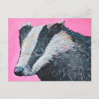 Badger Postcard