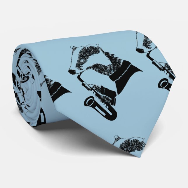 Badger Saxophone Customisable Tie (Rolled)