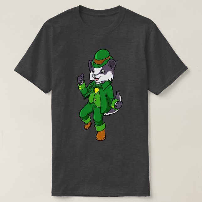 Badger  St Patricks Badger T-Shirt (Design Front)
